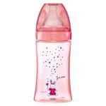 DODIE BIBERON INITIATION+ 270ML ROSE LICORNE 0-6 M TÊTE RONDE 3 VIT D2
