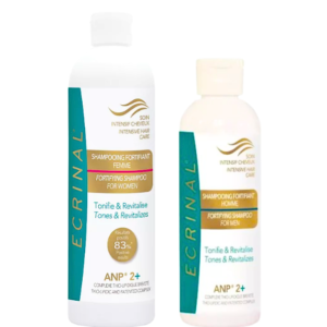 Ecrinal Shampooing Femme 400ml+Shampooing Fortifiant Homme 200ml Pack
