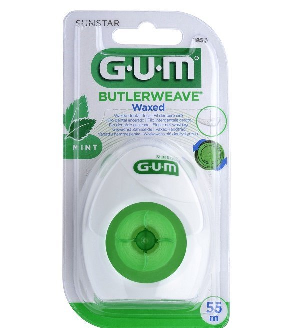 Gum Fil Dentaire ButlerWeave Mentholé Ciré Réf1855