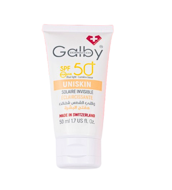 Galby-Dermatech-Uniskin-Solaire-Invisible-Eclaircissante-spf50-50ml.png
