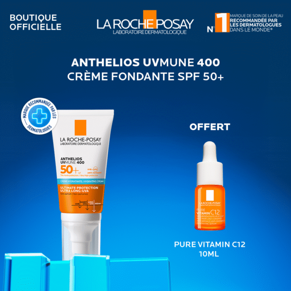 La Roche Posay Anthelios Fondante UVMUNE 400 spf50+ 50ml+La Roche Posay Pure Vitamine C12 Pack