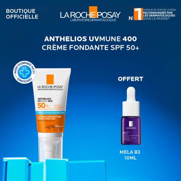 La Roche Posay Anthelios Fondante UVMUNE 400 spf50+ 50ml+La Roche Posay Mela B3 Pack