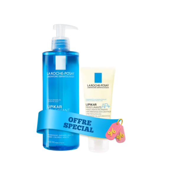 La Roche Posay Lipikar Gel Lavant 400ml+Lipikar Huile Lavant Ap+ 100ml Pack