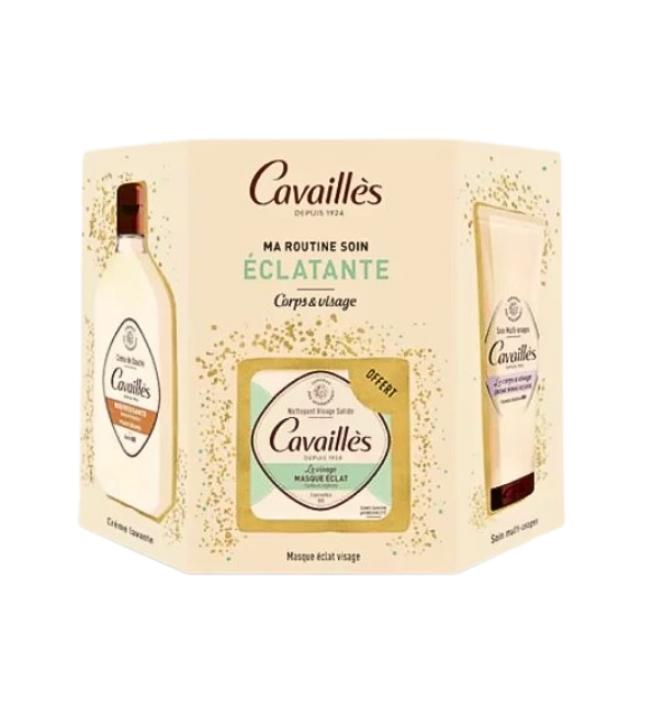 Roge Cavailles Coffret Eclatante Creme Miraculeuse+Creme Douche Nourissante+Savon