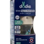 DODIE Biberon Tétine Multi-Perforée ROSE 0-6mois 150ml