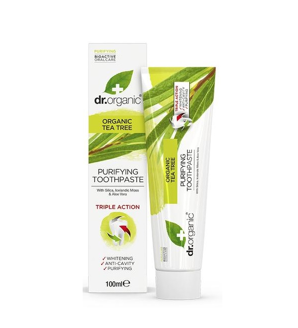 Dr Organic Dentifrice Tea Tree 100Ml