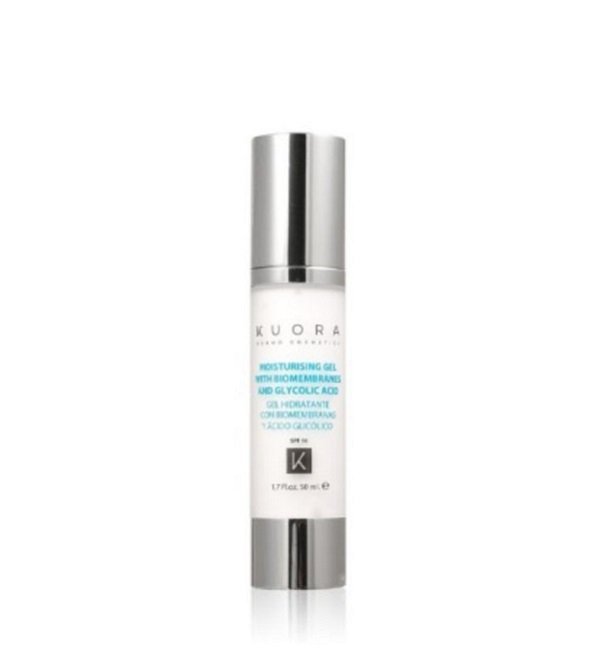 KUORA GEL HYDRATANT AUX BIOMEMBRANES ET A L’ACIDE GLYCOLIQUE SPF10 50ML