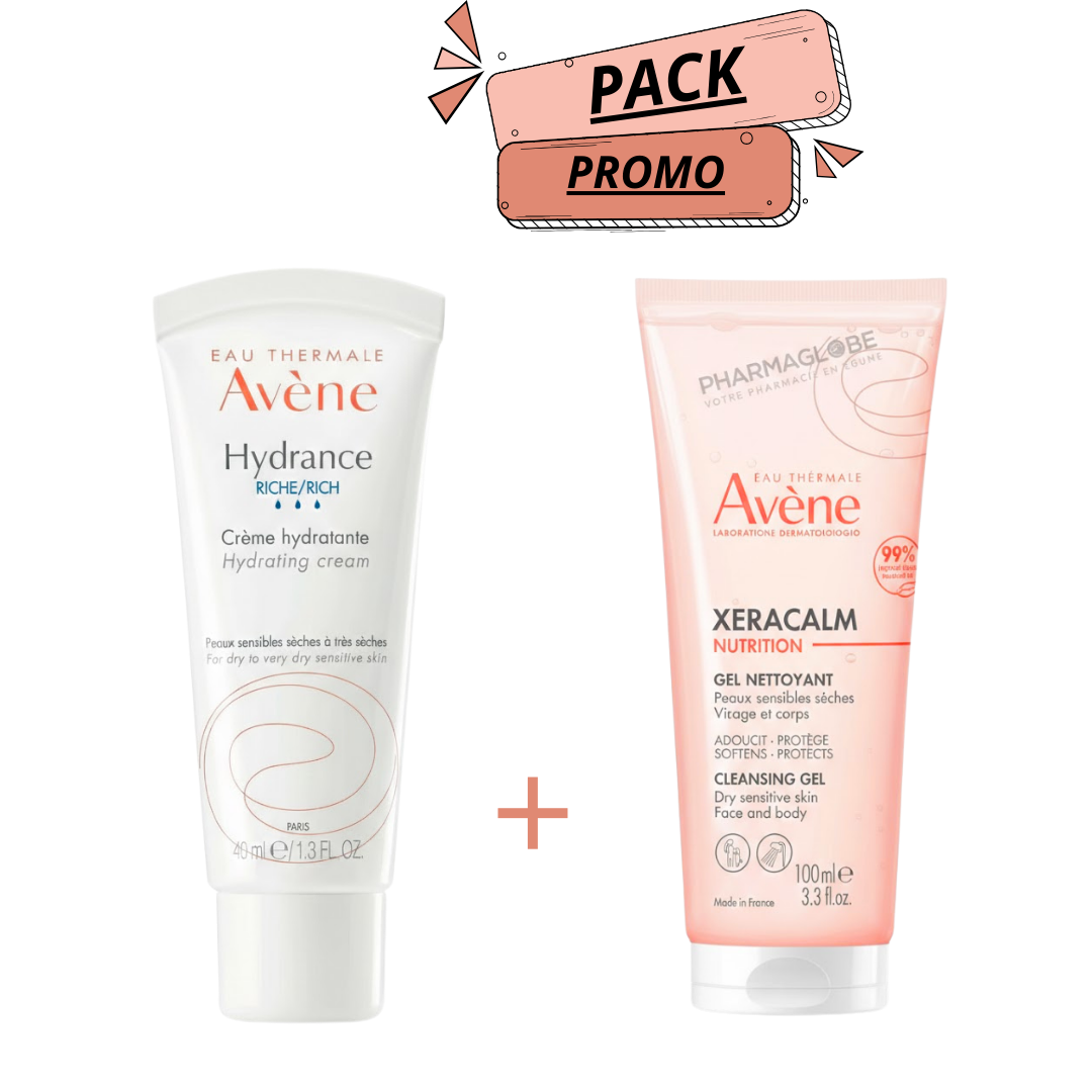 Av-Hydrance-Riche-40ml-Av-Xeracalm-Gel-Nettoyant-100ml-pack