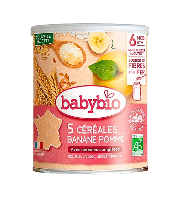 Babybio-5-Cereales-Banane-Pomme-220g