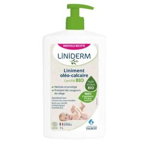 GILBERT LINIDERM LINIMENT OLEO-CALCAIRE A l'HUILE D'OLIVE VIERGE POMPE 480ML