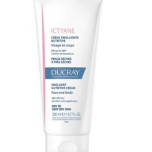 DUCRAY ICTYANE CREME EMOLLIENTE NUTRITIVE VISAGE ET CORPS PEAUX SECHES A TRES SECHES 200ML