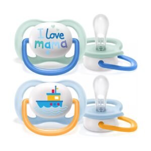 AVENT SUCETTE ULTRA AIR HAPPY LOVE MAMA 0-6MOIS BOY B2 REF SCF080/01