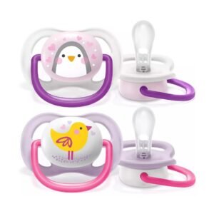 AVENT SUCETTE ORTHODONTIQUE 0-6MOIS GIRL PENG/BIRD REF SCF 080/06