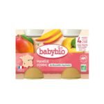 BABYBIO PETIT POT COMPOTE MANGUE POMME B2*130G