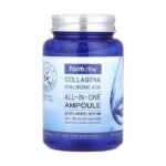 FARMSTAY COLLAGEN ET ACIDE HYALURONIQUE AMPOULE ALL IN ONE 250 ML