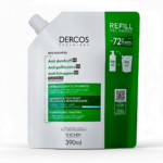 VICHY DERCOS ANTI-PELLICULAIRE SHAMPOOING TRAITANT CHEVEUX NORMAUX A GRAS ECO-RECHARGE 390ML
